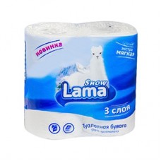 Туалетная бумага LAMA Snow  3 слоя
